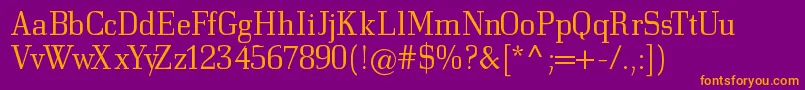 Bodonitown Font – Orange Fonts on Purple Background