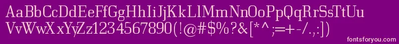 Bodonitown Font – Pink Fonts on Purple Background