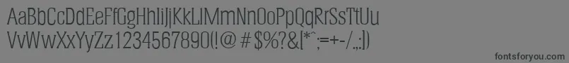 HeliumserialLightRegular Font – Black Fonts on Gray Background
