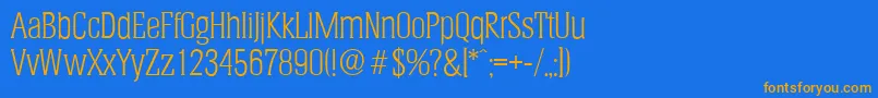 More about HeliumserialLightRegular Font HeliumserialLightRegular Font – Orange Fonts on Blue Background