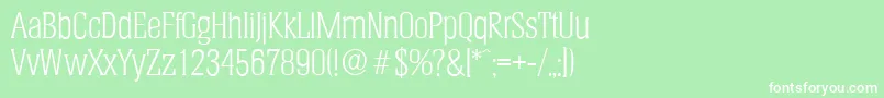 HeliumserialLightRegular Font – White Fonts on Green Background