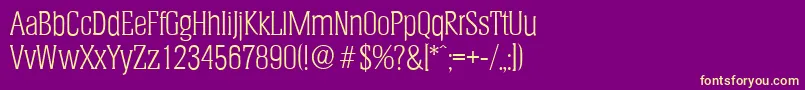More about HeliumserialLightRegular Font HeliumserialLightRegular Font – Yellow Fonts on Purple Background
