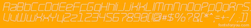 More about RaveOblique Font RaveOblique Font – Pink Fonts on Orange Background