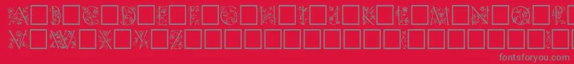 LilithPlain Font – Gray Fonts on Red Background