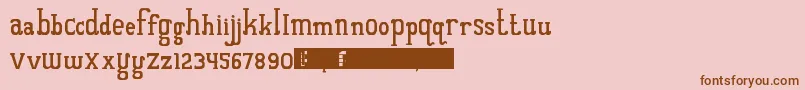 QuantumOfBali Font – Brown Fonts on Pink Background