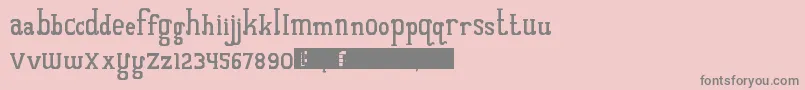 QuantumOfBali Font – Gray Fonts on Pink Background