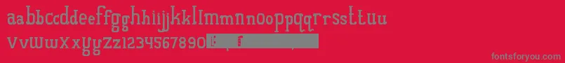 QuantumOfBali Font – Gray Fonts on Red Background