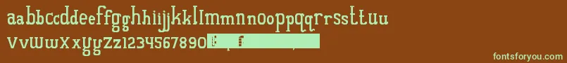 QuantumOfBali Font – Green Fonts on Brown Background