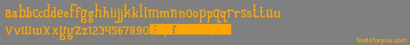 QuantumOfBali Font – Orange Fonts on Gray Background