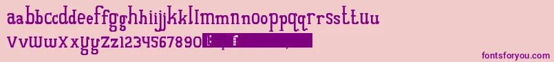 QuantumOfBali Font – Purple Fonts on Pink Background