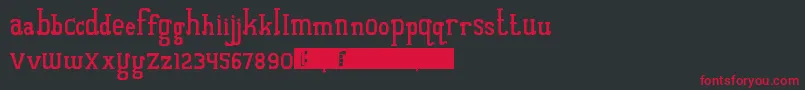 QuantumOfBali Font – Red Fonts on Black Background