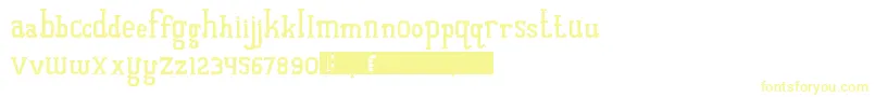 QuantumOfBali Font – Yellow Fonts on White Background