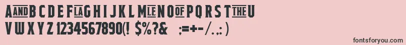 FieldsofcathayFreeForPersonalUseOnly Font – Black Fonts on Pink Background
