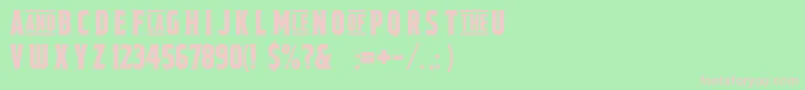 FieldsofcathayFreeForPersonalUseOnly Font – Pink Fonts on Green Background