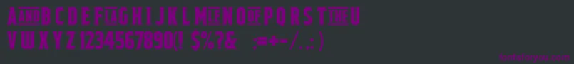 FieldsofcathayFreeForPersonalUseOnly Font – Purple Fonts on Black Background