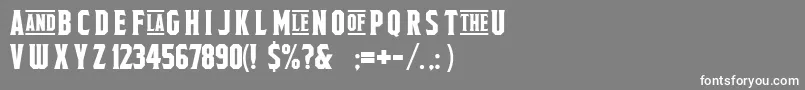 FieldsofcathayFreeForPersonalUseOnly Font – White Fonts on Gray Background