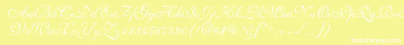 More about Saffrontoo Font Saffrontoo Font – White Fonts on Yellow Background