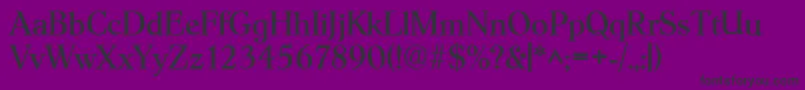 HobokenRegular Font – Black Fonts on Purple Background