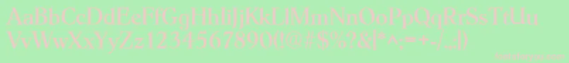 HobokenRegular Font – Pink Fonts on Green Background