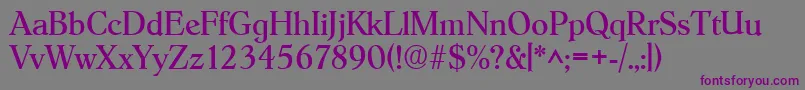 HobokenRegular Font – Purple Fonts on Gray Background