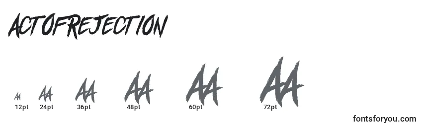 ActOfRejection Font Sizes