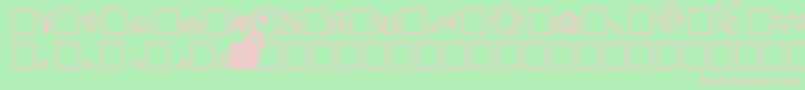 FelipeRegular Font – Pink Fonts on Green Background