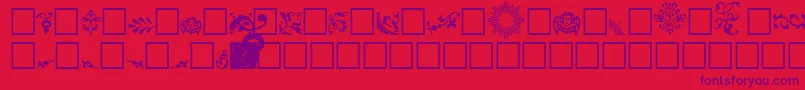 FelipeRegular Font – Purple Fonts on Red Background
