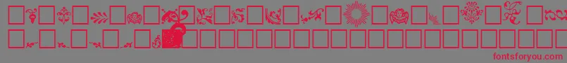 FelipeRegular Font – Red Fonts on Gray Background