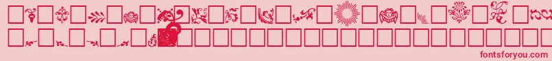 FelipeRegular Font – Red Fonts on Pink Background
