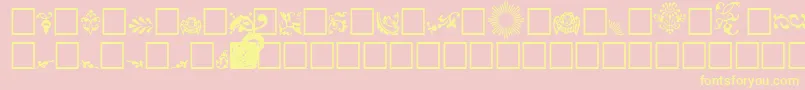 FelipeRegular Font – Yellow Fonts on Pink Background