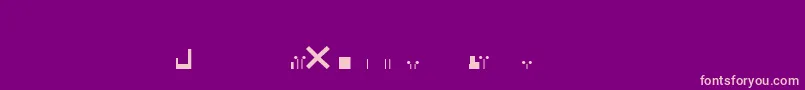 EsriNimaCityGraphicLn Font – Pink Fonts on Purple Background