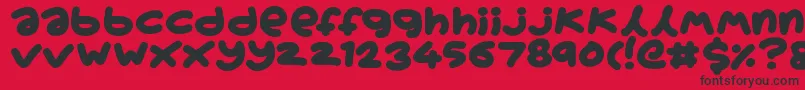 Boardgamers Font – Black Fonts on Red Background