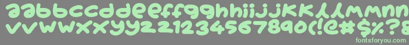 Boardgamers Font – Green Fonts on Gray Background