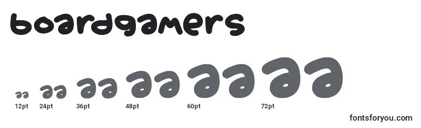 Boardgamers Font Sizes