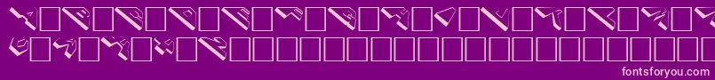 Cosmoscaps Font – Pink Fonts on Purple Background
