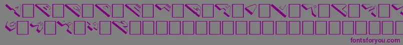 Cosmoscaps Font – Purple Fonts on Gray Background