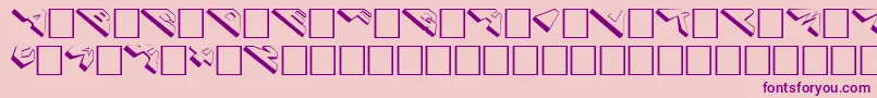 Cosmoscaps Font – Purple Fonts on Pink Background