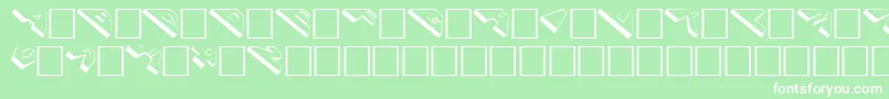 Cosmoscaps Font – White Fonts on Green Background