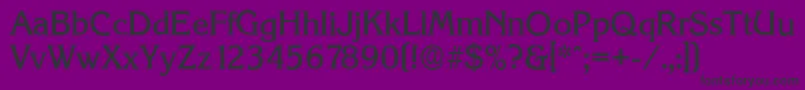 Fonte KorinthserialMediumRegular – fontes pretas em um fundo violeta
