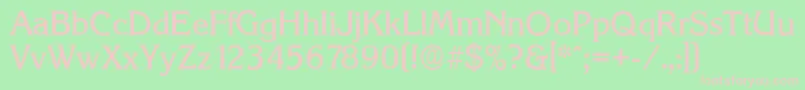 KorinthserialMediumRegular Font – Pink Fonts on Green Background