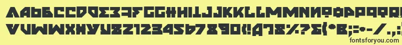 NyetExtraBold Font – Black Fonts on Yellow Background