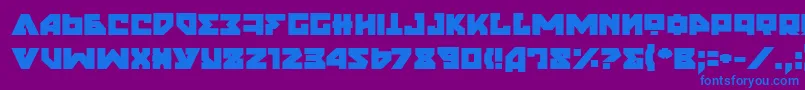 NyetExtraBold-Schriftart – Blaue Schriften auf violettem Hintergrund