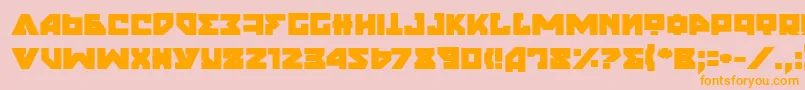 NyetExtraBold Font – Orange Fonts on Pink Background