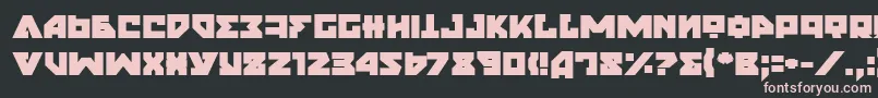 NyetExtraBold Font – Pink Fonts on Black Background