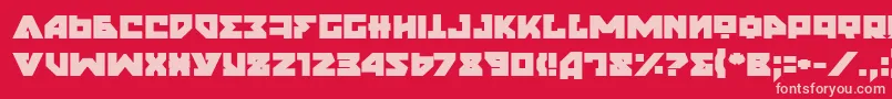 NyetExtraBold Font – Pink Fonts on Red Background