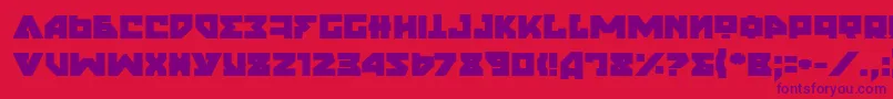 NyetExtraBold-fontti – violetit fontit punaisella taustalla