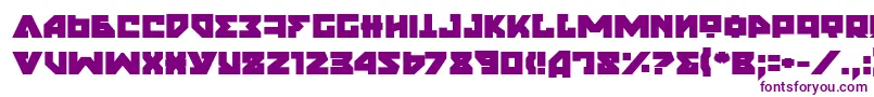NyetExtraBold-Schriftart – Violette Schriften auf weißem Hintergrund