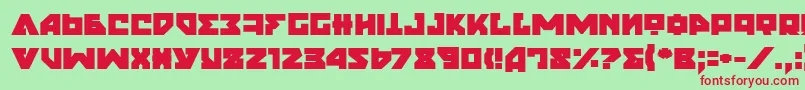 NyetExtraBold Font – Red Fonts on Green Background