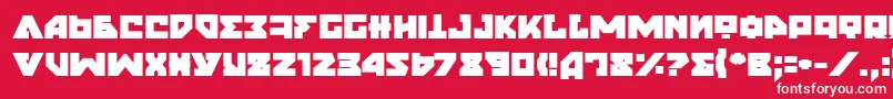 NyetExtraBold Font – White Fonts on Red Background