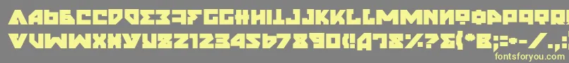 NyetExtraBold Font – Yellow Fonts on Gray Background